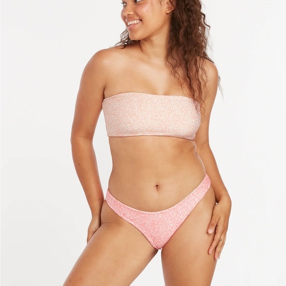NEW NWT Volcom Micro Blooms Tube Bikini Top reversible medium m - Picture 4 of 11